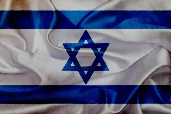 Israël grunge wuivende vlag — Stockfoto