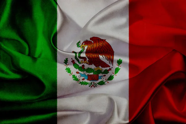 Мексиканский гранж-флаг — стоковое фото