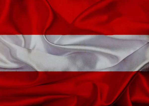 Austria grunge waving flag — Stock Photo, Image