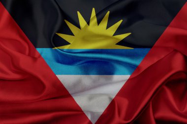 antigua ve barbuda bayrağı sallayarak grunge