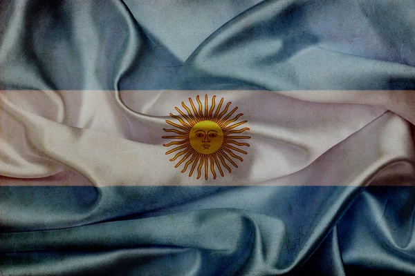 Argentinien Grunge schwenkt Flagge — Stockfoto