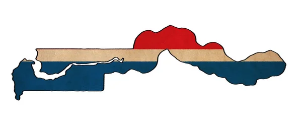 Gâmbia mapa na Gâmbia Bandeira desenho, grunge e retro bandeira série — Fotografia de Stock