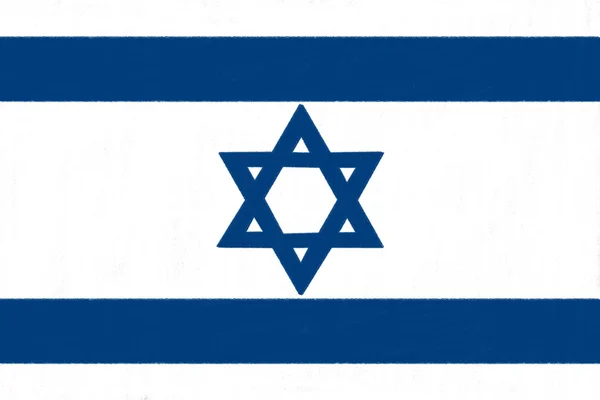 Israels flagga teckning av pastell på träkol papper — Stockfoto