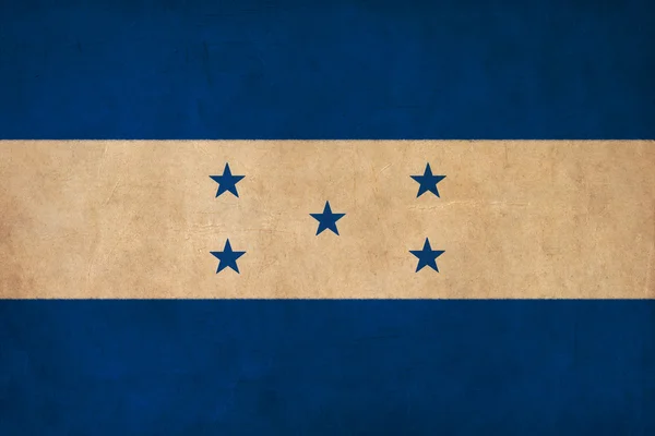 Hondurasból zászlót rajz, grunge és retro zászló sorozat — Stock Fotó