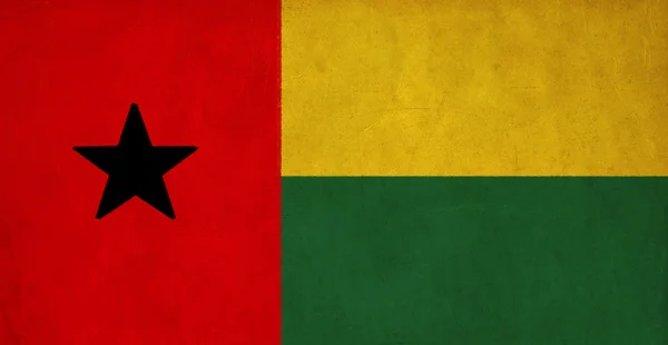 Bandeira da Guiné-Bissau série desenho, grunge e bandeira retro — Fotografia de Stock