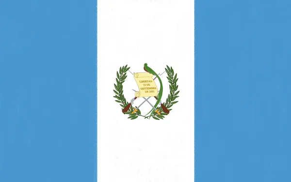 Bandiera Guatemala disegnata a pastello su carta carbone — Foto Stock