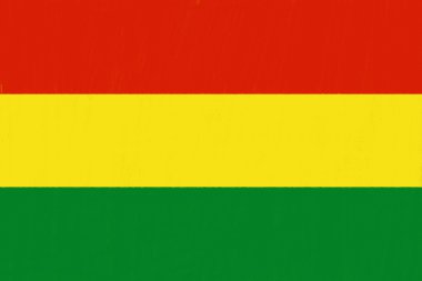 Bolivya bayrak kömür kağıt üzerine pastel ile çizim