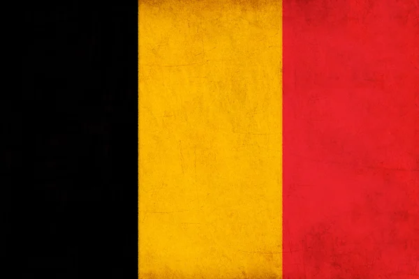 Dessin drapeau belgique, série drapeau grunge et rétro — Photo