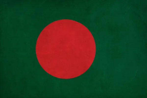 방글라데시 국기 그리기, 그런 지와 복고풍 플래그 시리즈 — 스톡 사진