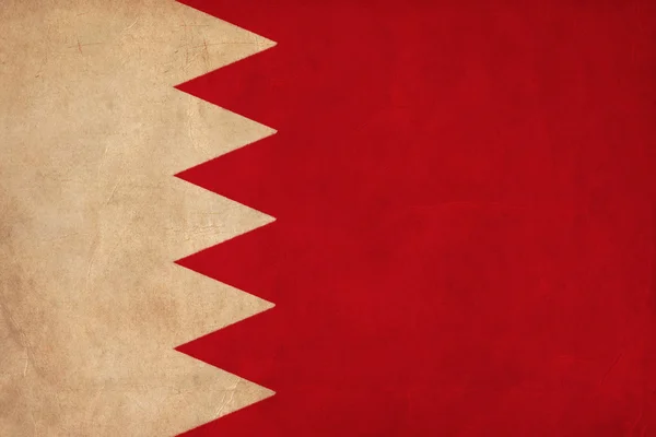巴林国旗绘画、 垃圾和复古国旗系列 — 图库照片