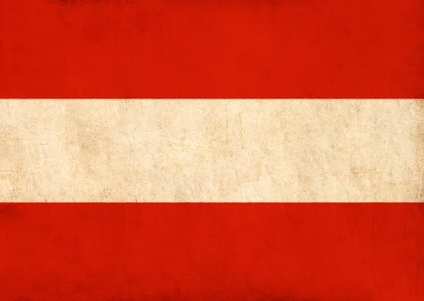 Vlajka Rakousko kresba, grunge a série retro vlajky — Stock fotografie