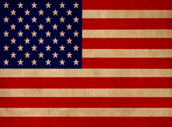 USA flag drawing ,grunge and retro flag series — Stock Photo, Image