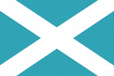 kömür kağıt üzerine pastel tarafından çizim İskoçya bayrağı