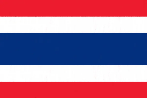 Bandiera thailandese disegnata a pastello su carta carbone — Foto Stock