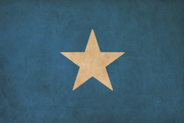 Somalia flag drawing ,grunge and retro flag series