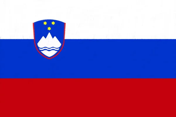 Slovenia flag drawing by pastel on charcoal paper — Stock Photo, Image