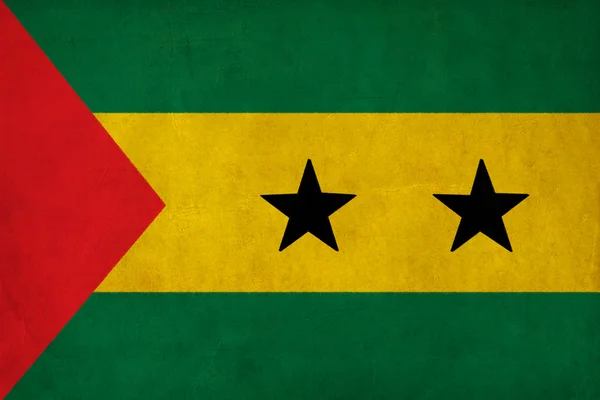 Sao Tome and Principe flag drawing ,grunge and retro flag series — Stock Photo, Image