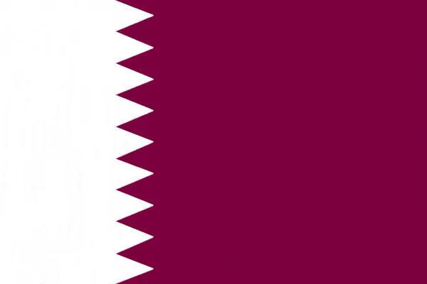 Qatar flag drawing by pastel on charcoal paper — Stock Photo, Image