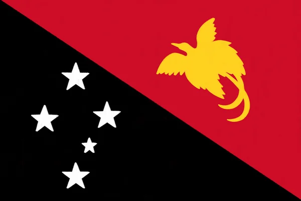 Papua New Guinea flag drawing by pastel on charcoal paper — Stock Photo, Image