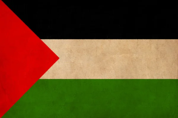 Dibujo de la bandera de Palestina, grunge y serie bandera retro —  Fotos de Stock
