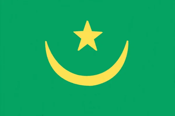 Mauritania Bandera dibujo por pastel sobre papel carbón — Foto de Stock