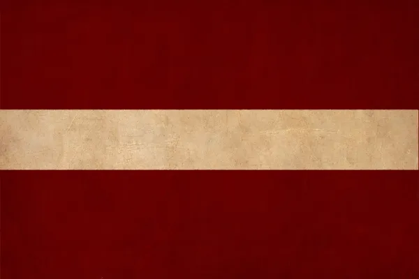 Lettország lobogója, rajzolás, grunge és retro zászló sorozat — Stock Fotó