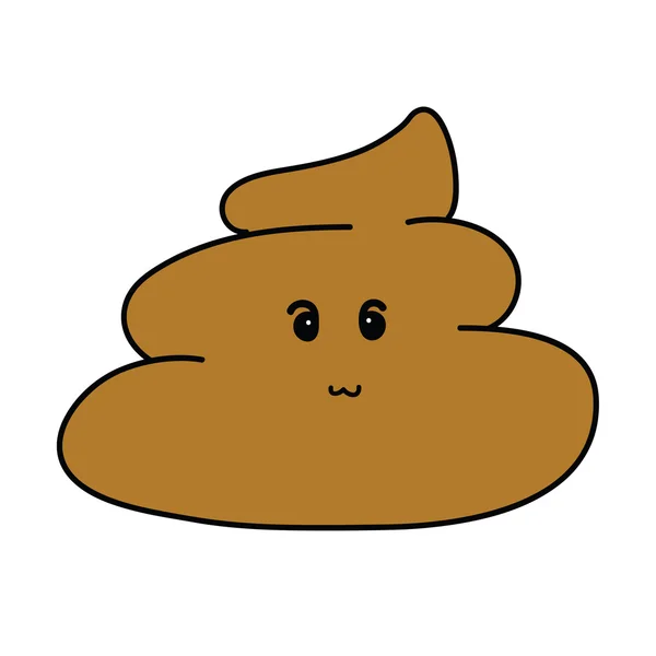 Cute Poop Cartoon — Stock Vector