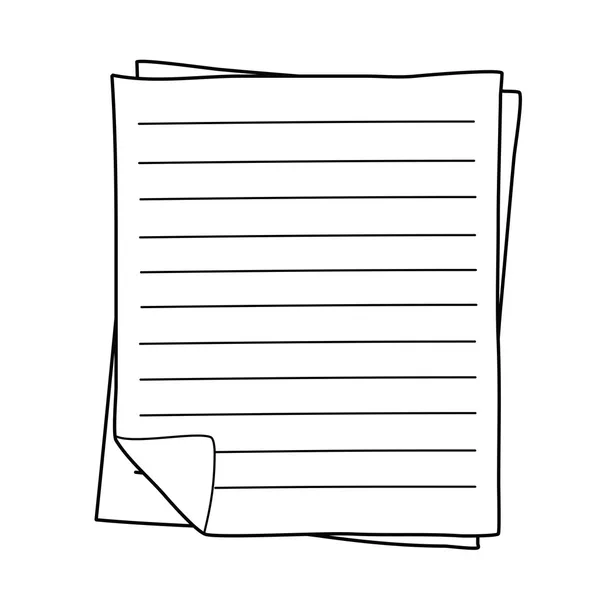 Cuaderno Dibujo de papel — Archivo Imágenes Vectoriales
