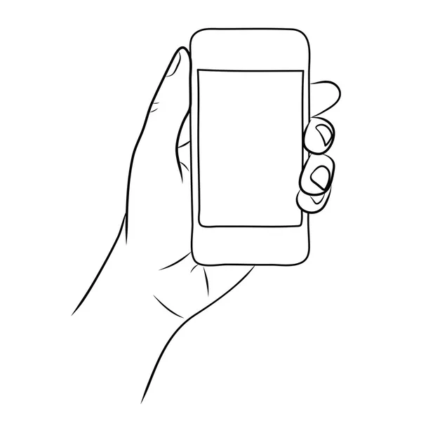 akıllı telefon tutarak el