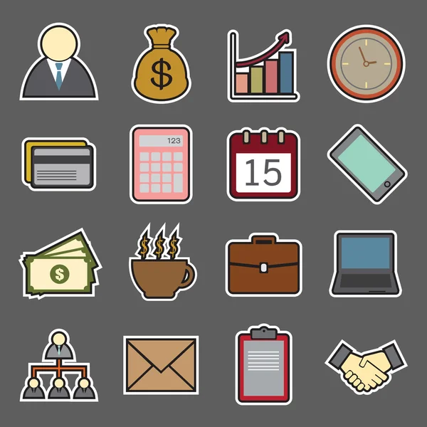 Business sticker Icon — Stock Vector