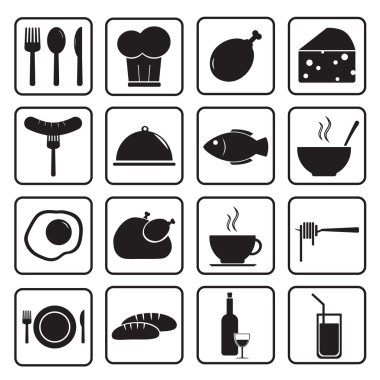 Yiyecek Simgeleri Ayarlandı