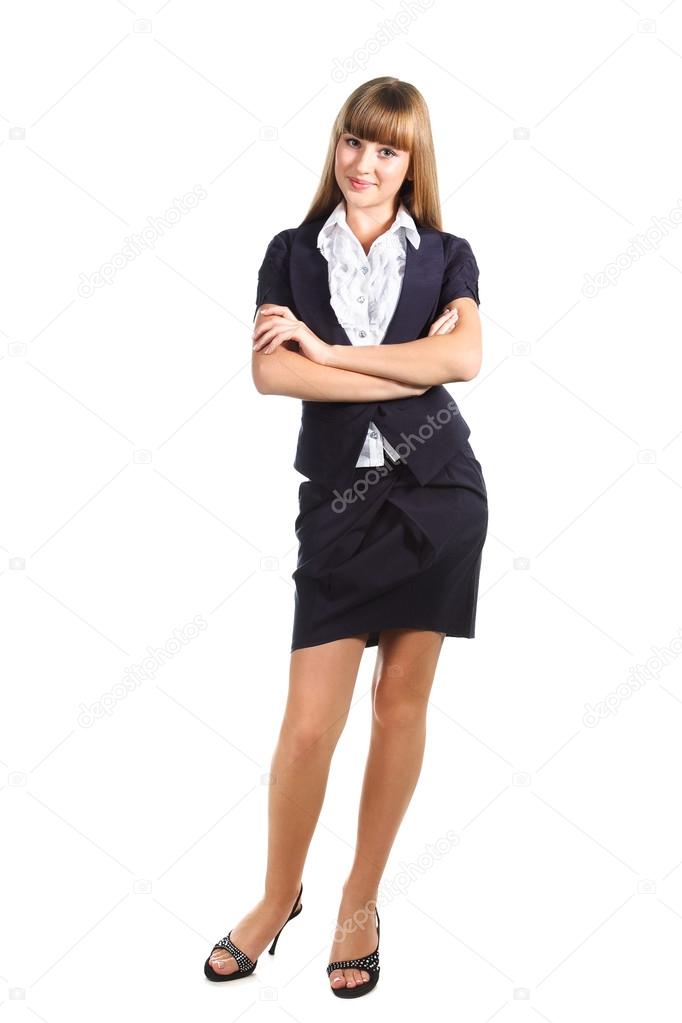 Cute Blonde Teen Girl Uniform