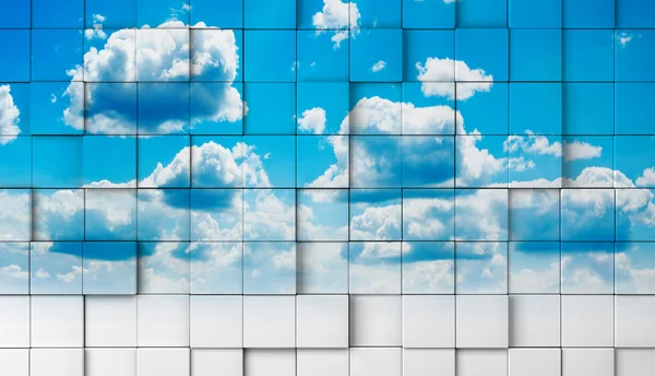 Abstrakte Himmel Mosaik Hintergrund. — Stockfoto