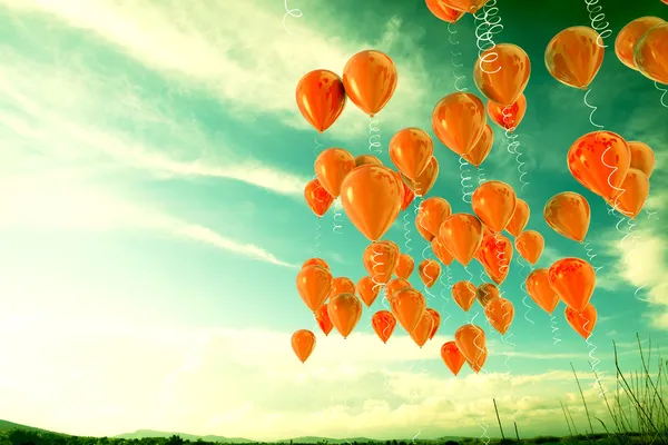 Rote Luftballons — Stockfoto