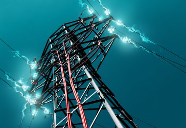 Electric tower. clipart