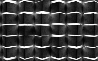 Beton, arka plan desenini bloklar. 3D resim. Soyut çimento tasarımı..