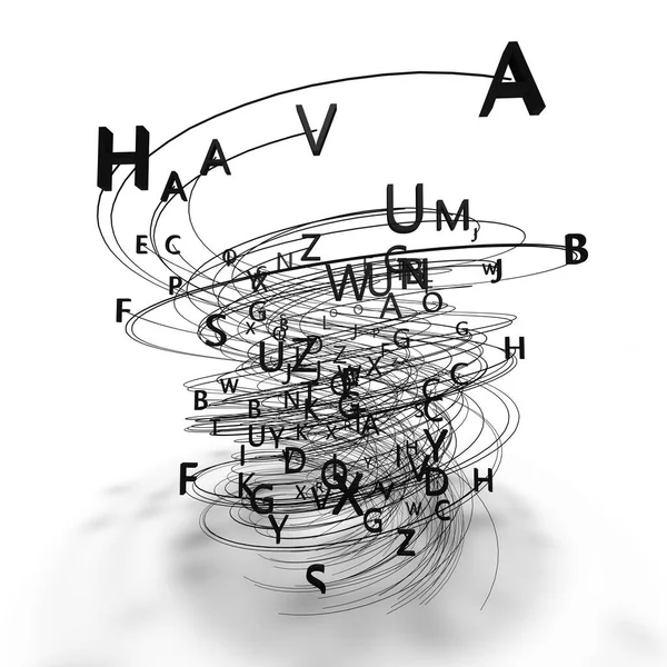 Abstrakt Design Med Bokstavbakgrunn Illustrasjon Konseptet Poesi Litteraturvitenskap Kraften Ord – stockfoto