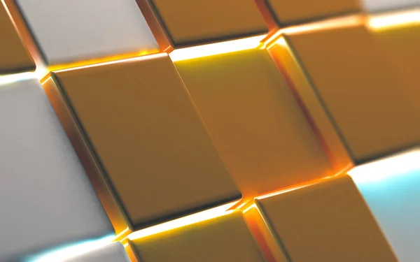 Tiles Cubes Background Illustration Abstract Image Cubes Background Orange Toned — Stock Photo, Image