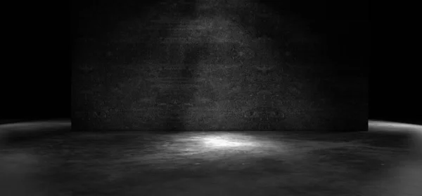 Empty Dark Space Illustration Empty Cement Room Space Floor Concrete — Stock Photo, Image