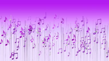 3 boyutlu müzik notaları ve soyut müzik notaları çizimi. Şarkılar ve melodi konsepti. Müzik arkaplan tasarımı. Müzik yazımı.