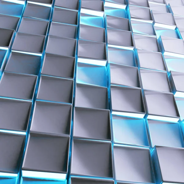 3正方形や立方体で抽象的な質感のイラスト 白いトーンでキューブの背景の抽象的なイメージ — ストック写真