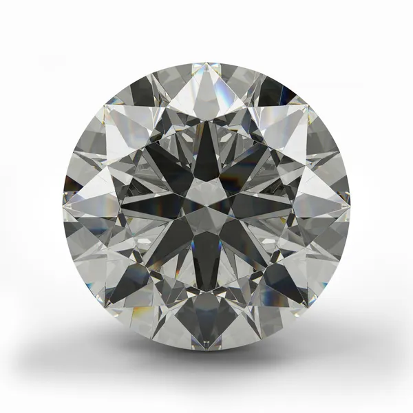 Vue du dessus du diamant rond . — Photo