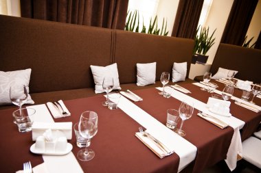 Restoranın içinde.