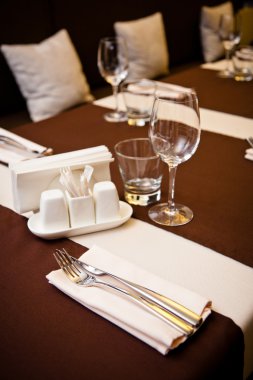 Restoranın içinde.
