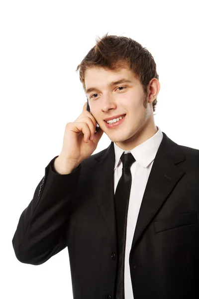 Uomo con un telefono — Foto Stock