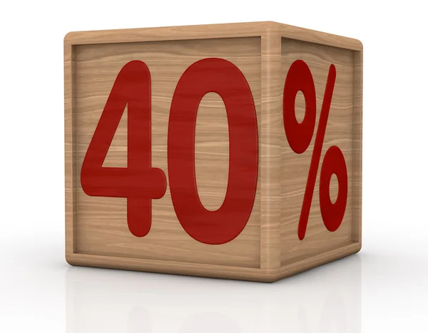 Percent icon — Stock Photo, Image