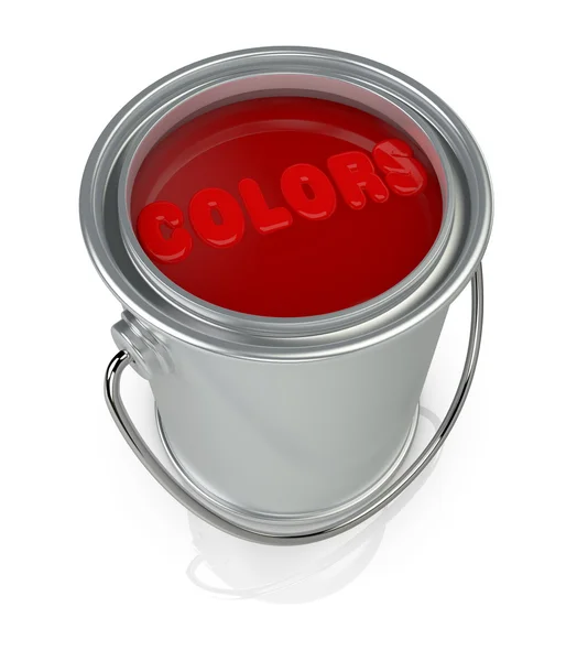 Plechovka barvy — Stock fotografie