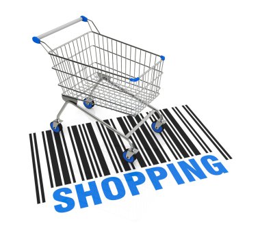 Alışveriş arabası.