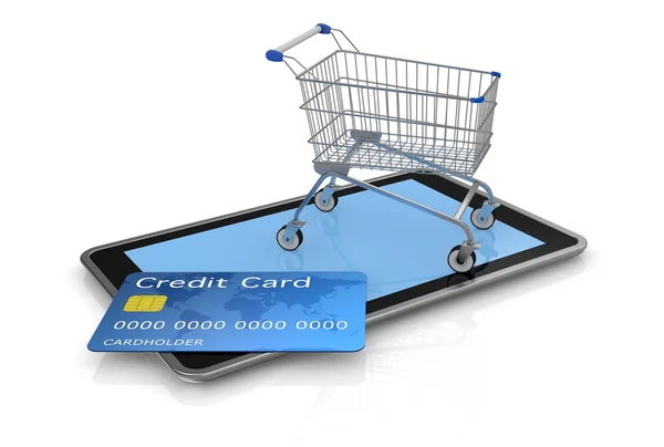 Concepto de compras en línea — Foto de Stock