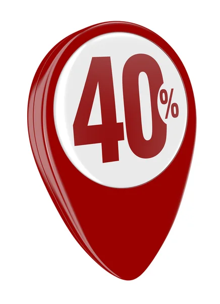 Percent icon — Stock Photo, Image